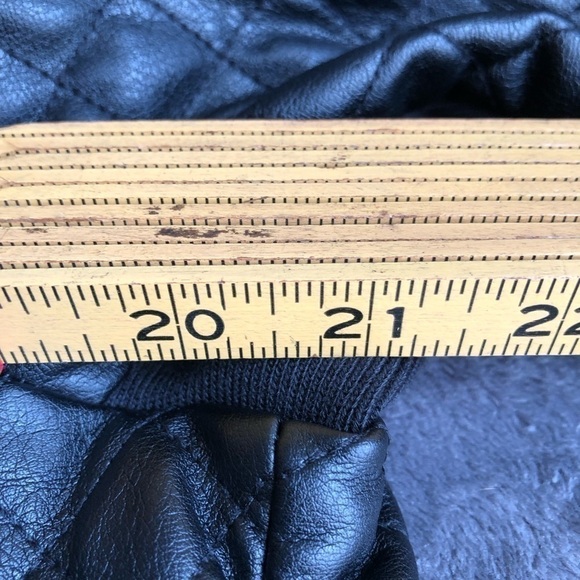 𝅺bcbgeneration‎ Faux Leather Quilted motorcycle Jacket size XL - Picture 7 of 11